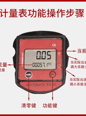 加油枪甲醇柴油汽油带计价计量枪头定量表自动跳自封枪加油机配件