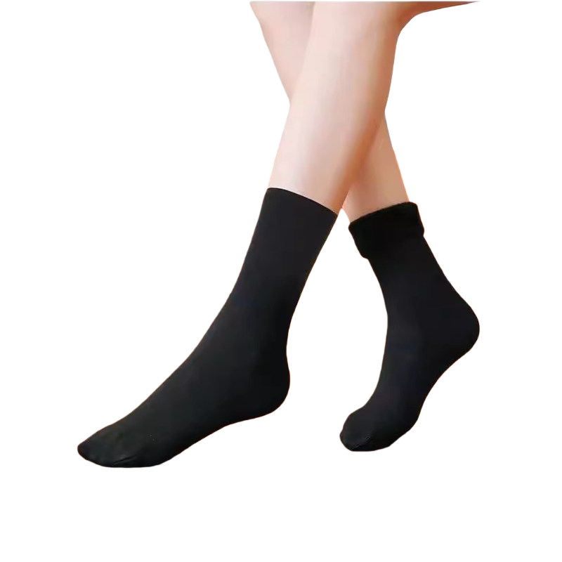 雪地袜子女秋冬季加绒加厚保暖月子袜光腿肉色地板袜防勾丝中筒袜,淘宝优惠券,粉丝福利购,淘宝优惠卷