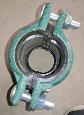 哈夫节分水器抢修三通补漏卡子 球墨铸铁镀锌PE管变径堵漏器25 50
