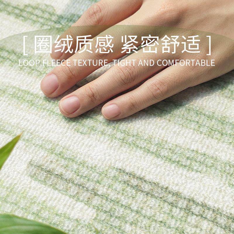 AOVOC长条床边地毯绿色客厅地毯卧室加厚床前沙发茶几毯飘窗地垫,淘宝优惠券,粉丝福利购,淘宝优惠卷