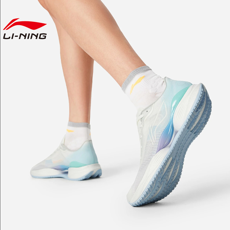 李宁冬季男女鞋超轻22轻质速跑鞋竞速训练运动鞋跑步鞋ARBV001-25 - 图2