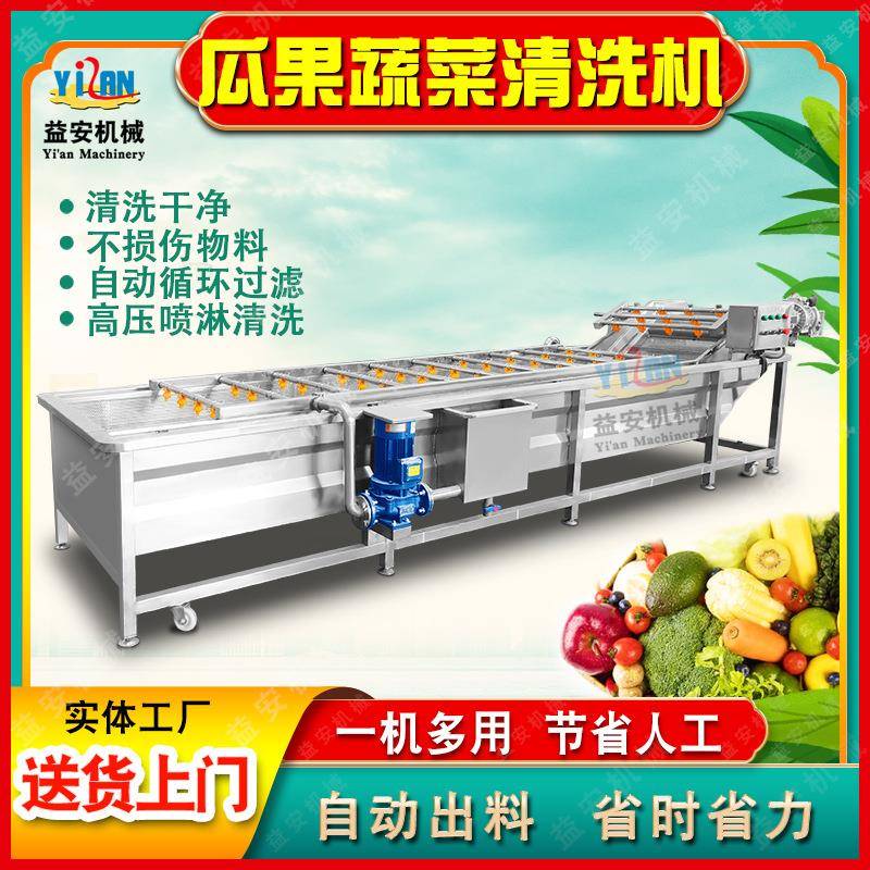 实体工厂粽子叶清洗机全自动桑叶清洗机神仙草果蔬气泡清洗设备 - 图1