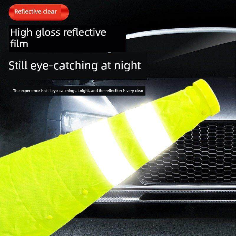 伸缩路锥 荧光绿反光锥停车汽车交通应急轻便警示路障可折叠锥筒,淘宝优惠券,粉丝福利购,淘宝优惠卷