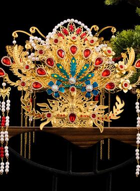 仙家凤冠头冠大小神像头戴黑老太泰山奶奶配件头冠可定制神像头围