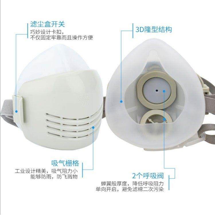 防尘口鼻罩工业粉尘打磨灰粉透气面罩男煤矿喷漆防尘口覃劳保面具,淘宝优惠券,粉丝福利购,淘宝优惠卷