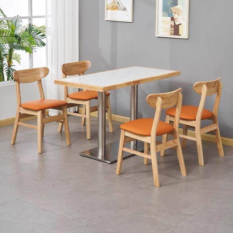 商用岩板快餐桌椅面馆小吃麻辣烫主题餐厅快餐连锁店实木桌椅组合,淘宝优惠券,粉丝福利购,淘宝优惠卷