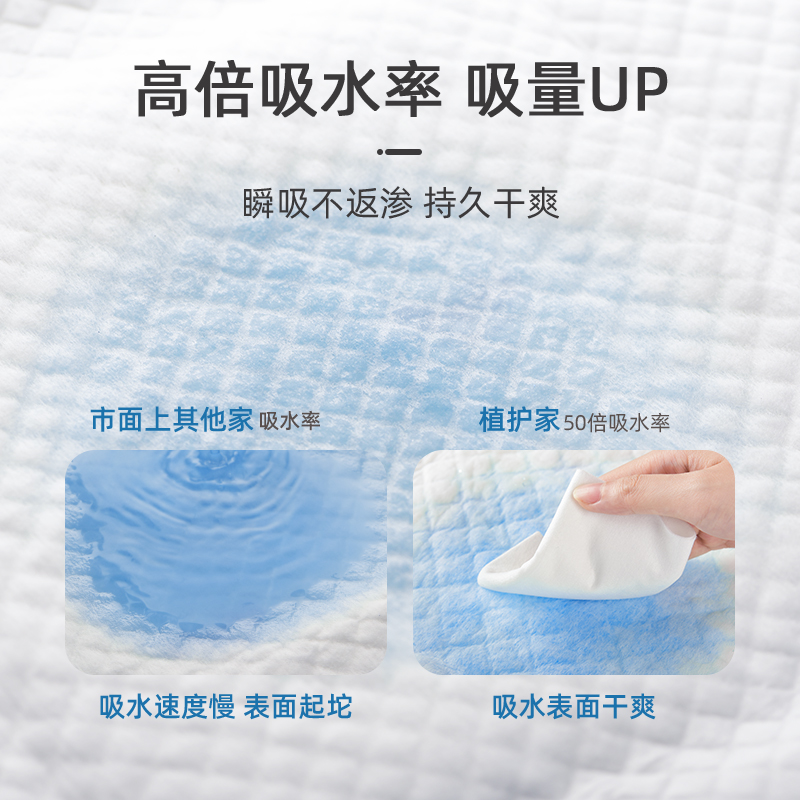 植护旗舰店植护婴儿隔尿垫一次性大尺寸床垫床单儿童防水姨妈垫不可洗护理垫2