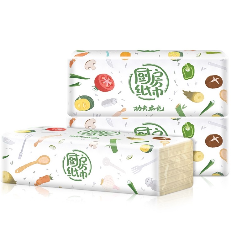 植护大包抽纸厨房用家用实惠装吸水 植护抽纸