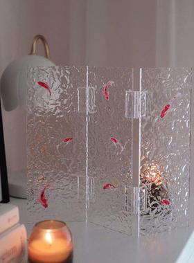 ins亚克力桌面屏风新中式动物燕子摄影道具展厅装饰摆件简约高级