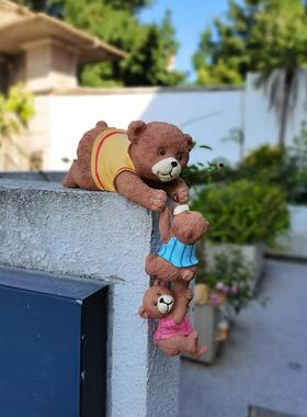 庭院小猫饰品户外花园阳台动物之家床和早餐台阶花架花盆配套配件