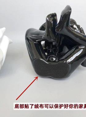 现代简约创意酒柜客厅工艺品摆件看书人物家居软装饰品桌面书档靠