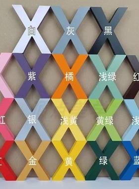 字母摆件北欧简约风diy木塑英文字母装饰公司立体字定制现代