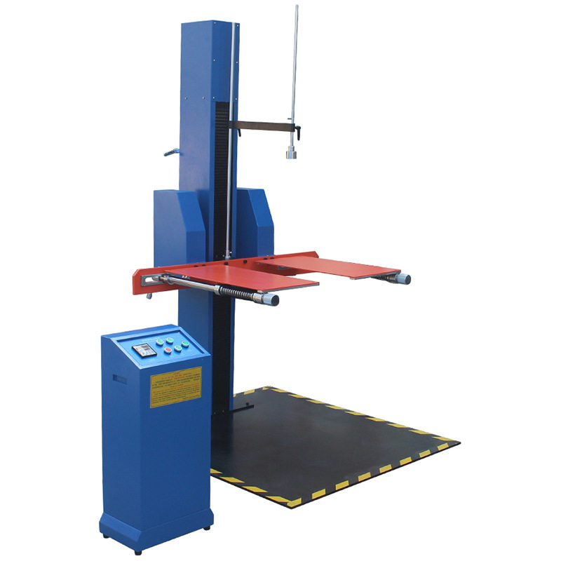 Double-wing drop test chassis paper single-arm drop test machine packaging box free fall test table corner edge