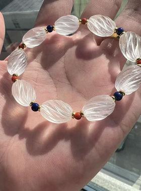 白水晶妞妞珠白水晶DIY手串妞妞珠