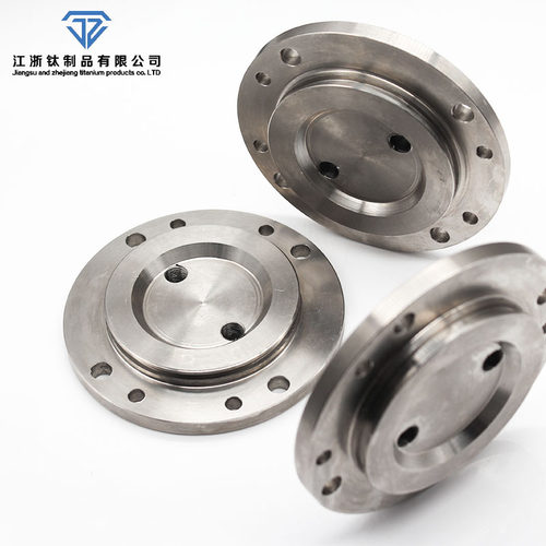 钛法兰TA1TA2平焊法兰 TC4法兰 盲板 球阀阀芯 非标定制DN10-600 - 图2