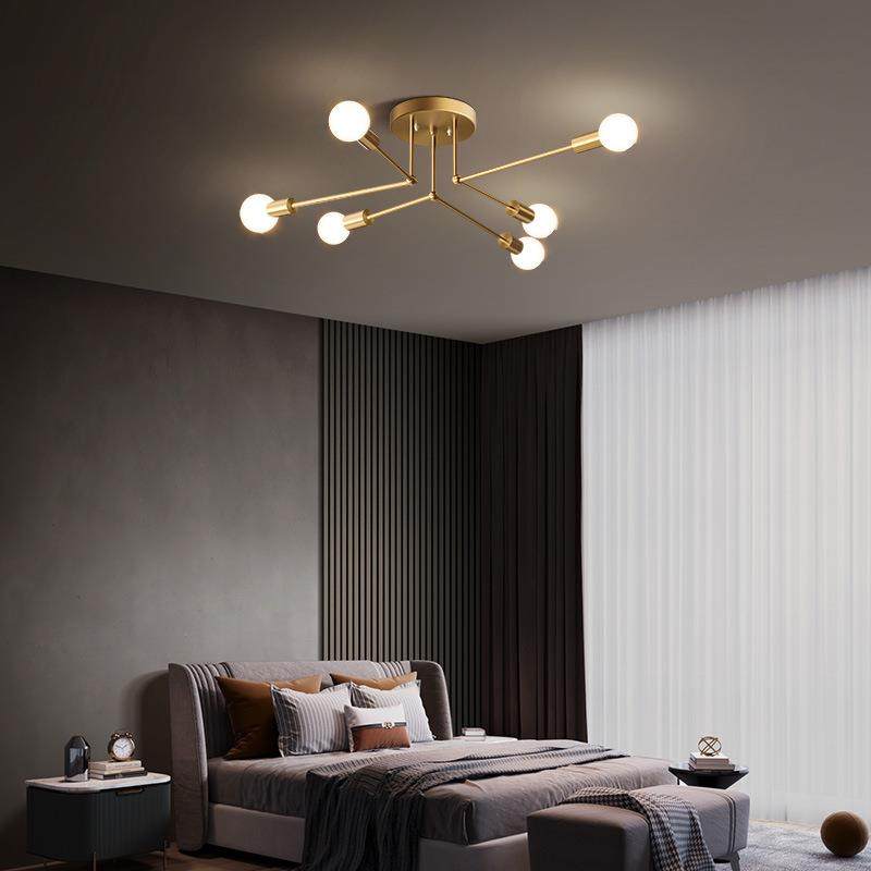 全铜北欧卧室灯吸顶灯现代简约主卧室房间灯书房灯个性设计师灯具,淘宝优惠券,粉丝福利购,淘宝优惠卷