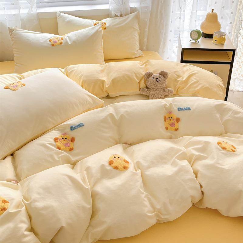 宿舍四件套全棉三件套卡通床单被套床上2024可爱新款床品儿童纯棉,淘宝优惠券,粉丝福利购,淘宝优惠卷