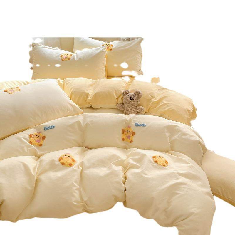 宿舍四件套全棉三件套卡通床单被套床上2024可爱新款床品儿童纯棉,淘宝优惠券,粉丝福利购,淘宝优惠卷