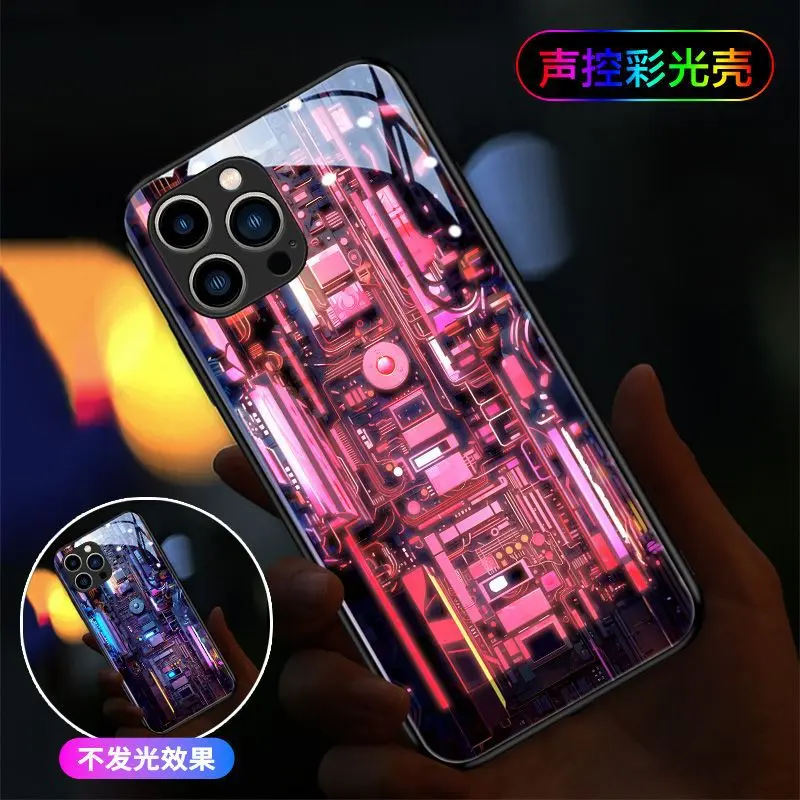 机械之翼适用14来电发光iphone15promax按键新款13防摔 - 图1