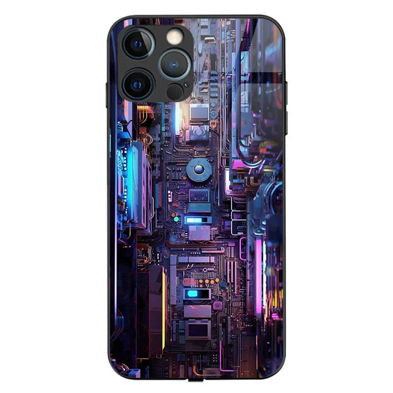 机械之翼适用14来电发光iphone15promax按键新款13防摔 - 图0