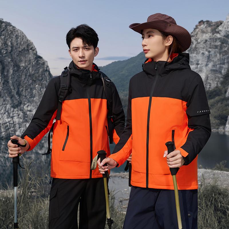 冲锋衣定制工作服印logo秋冬4s店企业销售团体风衣工装外套夹克男 - 图0