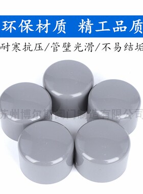 PVC管帽 PVC给水管管帽 管堵 闷头 堵头 管道保护盖耐压1.0 200mm