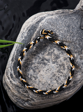 结绳记五行调和彩色手绳脚绳手工编织男女手链脚链古风定制礼品