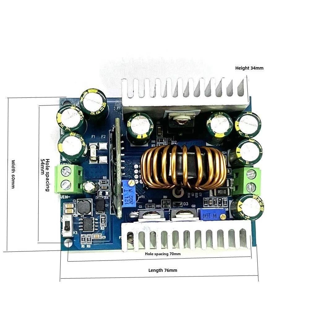 直流降压恒压恒流可调电源模块12-95V转2-90V大功率18A500W转换器 - 图0