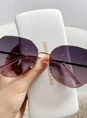 太阳眼镜偏光墨镜女2023年新款近视带度数防紫外线大脸显瘦夏防晒