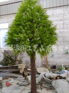 仿真水杉树仿真崖柏树枝杉树松柏叶子假刺柏侧柏塔柏龙柏装饰塑料
