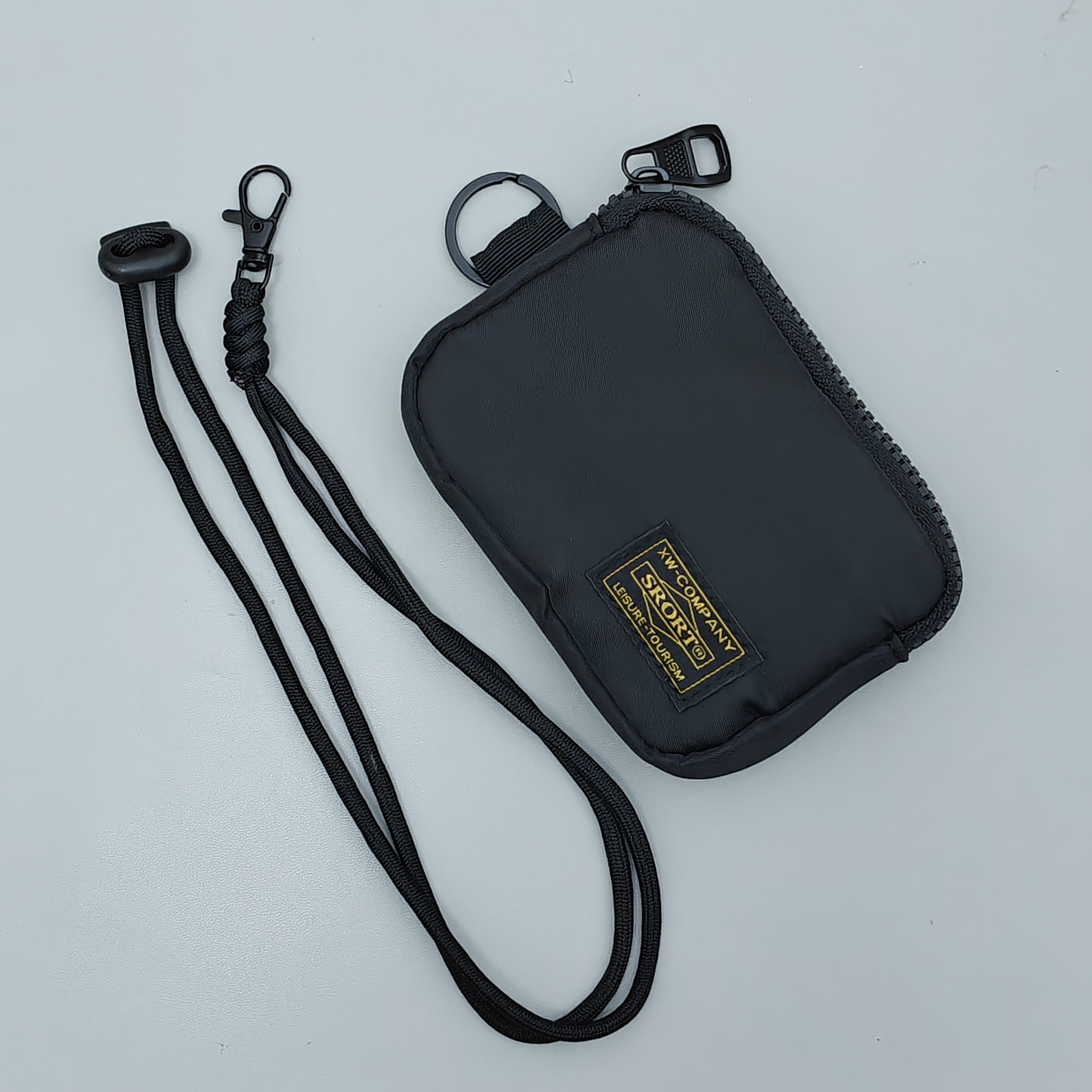 New men's key bag, outdoor sports card bag, water-repellent coin purse, thickened and wear-resistant, earphone storage bag