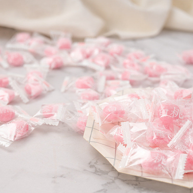夏目友人白桃水果硬糖小零食糖果批发喜糖婚糖商用门店过新年礼物,淘宝优惠券,粉丝福利购,淘宝优惠卷