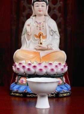 陶瓷供佛杯供水杯佛前供杯圣水杯净水杯供奉观音佛像家用供水杯子