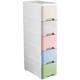 Kitchen storage rack width cm plastic thickened bathroom storage cabinet/cabinet clip joint storage cabinet drawer type narrow 1530