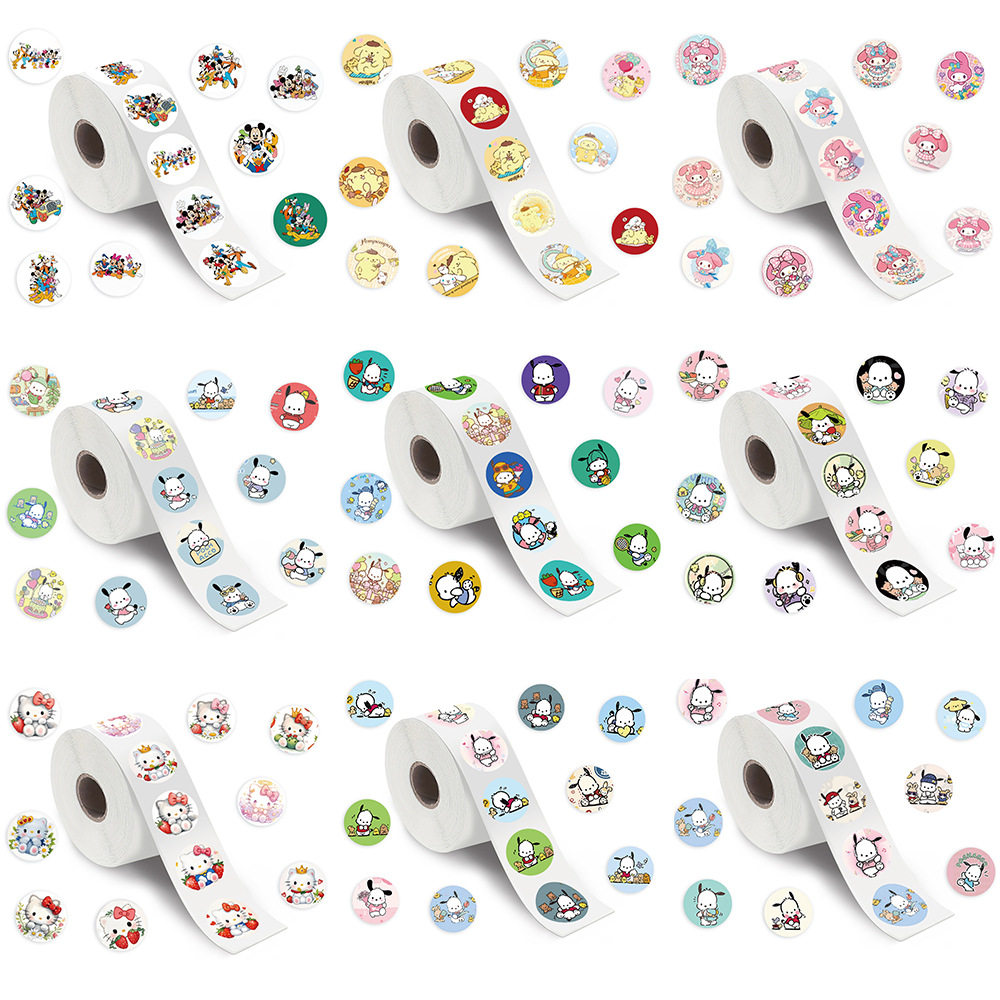 500张每卷卷卷贴拉布布LABUBU玩偶猎魔女团大合集可爱卡通封口标签贴纸装饰笔记本手账本礼品袋文具防水贴画,淘宝优惠券,粉丝福利购,淘宝优惠卷
