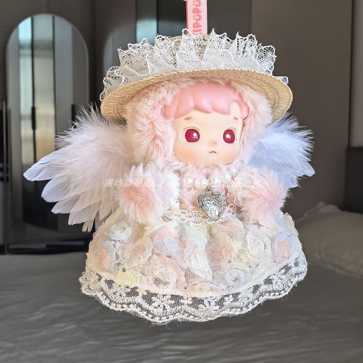 小熊软糖娃衣白桃软糖衣服泡泡玛特HACIPUPU可爱服装粉色套装蕾丝 - 图2