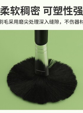 鹿仙子毛刷除尘软毛清洁电脑数码相机键盘家用羊毛刷防静电不掉毛