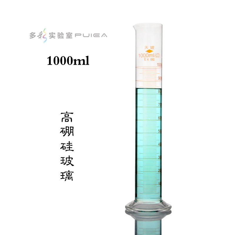 加厚玻璃量筒 带刻度直筒型玻璃量杯10/25/50/100/250/500/1000ml,淘宝优惠券,粉丝福利购,淘宝优惠卷