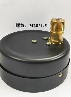 上海联力Y-100Z轴向压力表0-1 1.6 2.5MPA储气罐空压机气压表4分