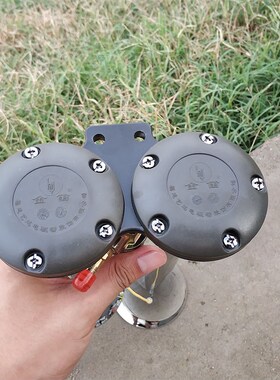 正品金迪货车气喇叭双管高音电控超响气喇叭12v 24v喇叭阀