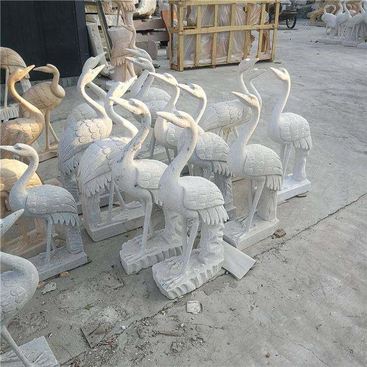 石雕鹤汉白玉丹顶鹤雕塑花园摆件动物雕塑鹤摆件,淘宝优惠券,粉丝福利购,淘宝优惠卷