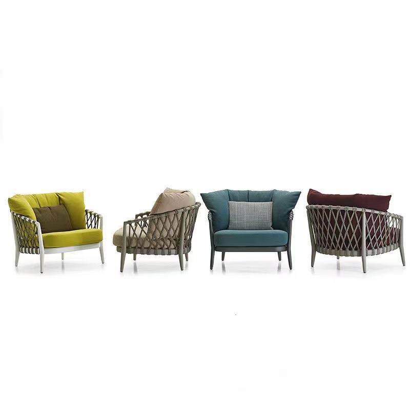 北欧户外沙发庭院民宿设计师样板房家具花园休闲区露台藤编沙发,淘宝优惠券,粉丝福利购,淘宝优惠卷