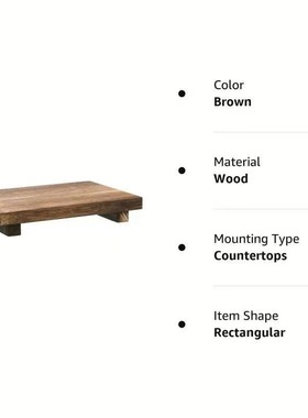 木质展示底座浴室洗漱用品收纳架室内兰花底座实木花盆架