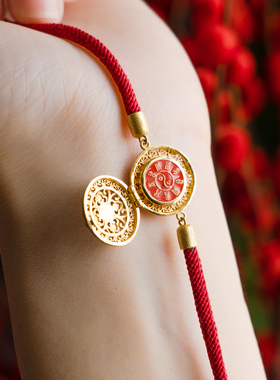 2026年新款三清红绳【三清山旗舰店】紫微朱砂红绳【祝福发货】