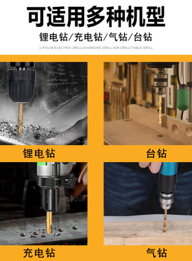 钻头套装麻花钻家用金属打孔木工不锈钢手钻钢铁手电钻转头多功能
