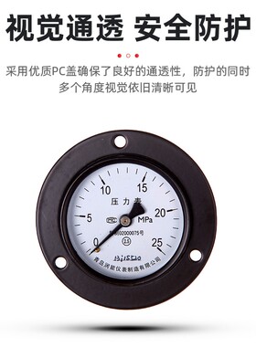 润能轴向压力表气压表气囊压力表水压表0-1.6MPa真空表液压带边