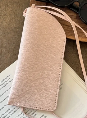 皮革墨镜钥匙挂绳包包项链户外携带挂脖毛衣链时级感项饰