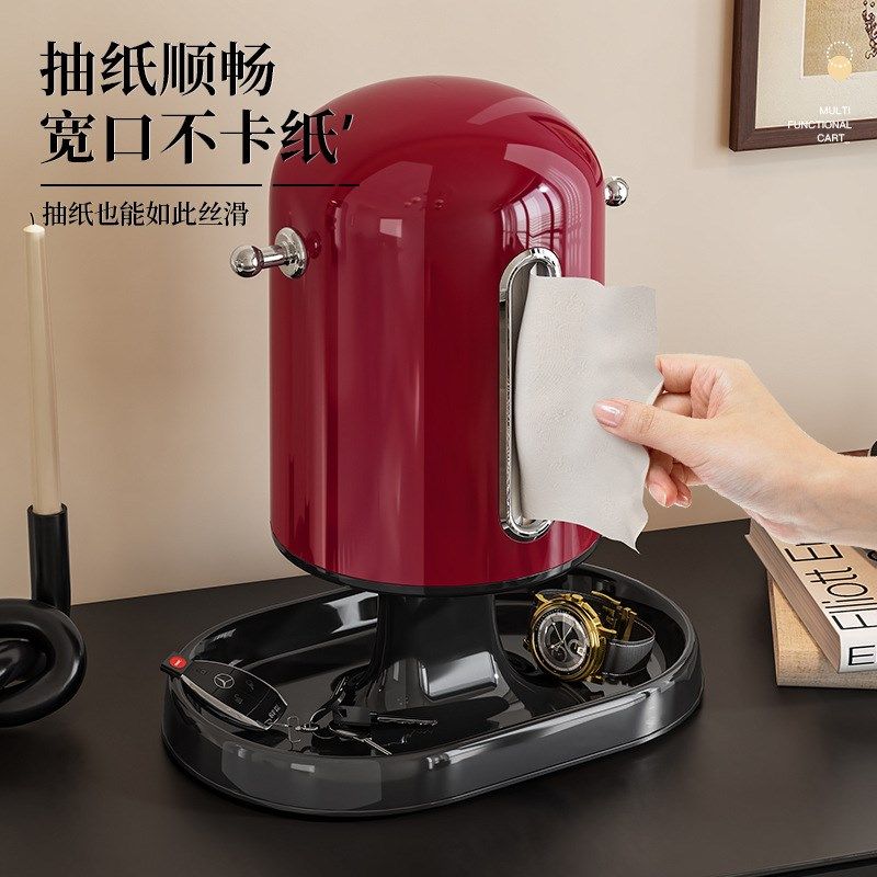 纸巾盒高级感家用客厅2025新款轻奢中古风茶几玄关收纳架抽纸盒,淘宝优惠券,粉丝福利购,淘宝优惠卷