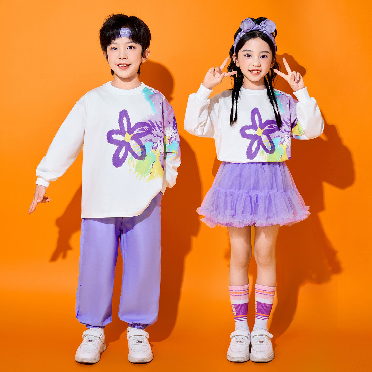 儿童啦啦队演出服秋季小学生运动会服装幼儿园蓬蓬裙舞蹈表演班服,淘宝优惠券,粉丝福利购,淘宝优惠卷