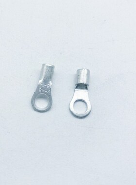 加厚紫铜RNB2-4S冷压圆形接线裸端子OT2.5-4焊缝厚0.8MM1000只